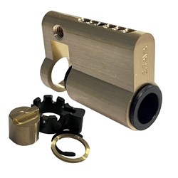 BRAVA URBAN CYL EURO 3175 6P **SATIN BRASS** LESS PLUG 1/2 EURO FIXED CAM
