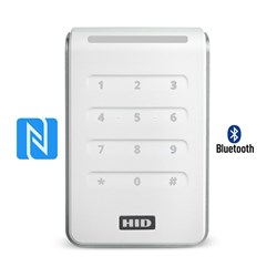 HID Signo 40K Series Keypad Reader White Standard Profile with Pigtail Connection - 40KNWS-00-000000
