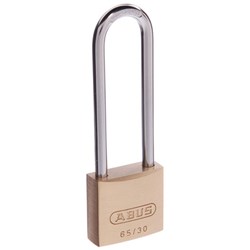 ABUS 65 Series Premium Padlock with 30mm Brass Body and 60mm Hardened Steel Shackle KA 301 - 65/30HB60KA1