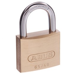 ABUS 65 Series Premium Padlock with 40mm Brass Body and 23mm Hardened Steel Shackle KA 403 - 65/40KA3