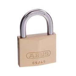 ABUS 65 Series Premium Padlock with 45mm Brass Body and 25mm Hardened Steel Shackle KA 451 - 65/45KA1