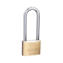 ABUS 65 Series Premium Padlock with 50mm Brass Body and 80mm Hardened Steel Shackle KA 501 - 65/50HB80KA1