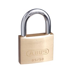 ABUS 65 Series Premium Padlock with 50mm Brass Body and 29.5mm Hardened Steel Shackle KA 506 - 65/50KA6