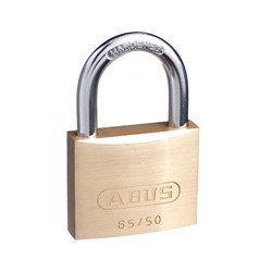 ABUS 65 Series Premium Padlock with 50mm Brass Body and 29.5mm Hardened Steel Shackle KA 509 - 65/50KA9