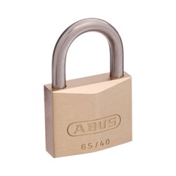 ABUS 65 Series Premium Padlock Weather Resistant with 40mm Brass Body and 23mm Stainless Steel Shackle KA 6402 - 65IB/40KA12