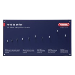 ABUS MERCH DISPLAY BOARD 65 SERIES P/LOCK