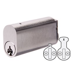 ABUS OVAL CYL EXT'D 62MM SC KD with W X & Z CAM
