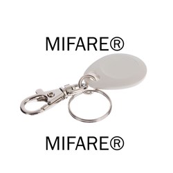 ACSS BLANK MIFARE 1k TUMBLER FOB with KEYCHAIN - WHT