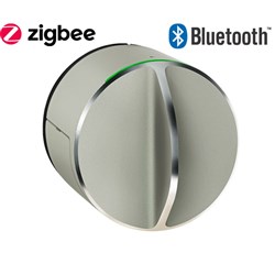 SALTO Danalock BLE + Zigbee for Euro, Silver finish, w/o cylinder