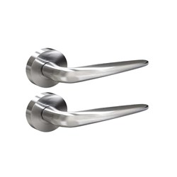 Legge Furniture Round Rose Pair with 50 Lever Satin Chrome - L6000/50S