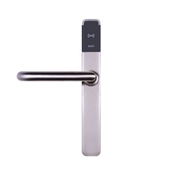 SALTO XS4 One HSE Half Escutcheon w/- Z Lever suit panic bar - IM & Black, IP53