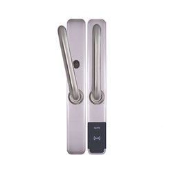 SALTO XS4 ONE HSE Electronic Escutcheon HSE  (Special Manufacturing 117) U handle Satin stainless steel Black reader