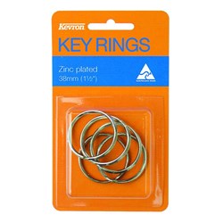 KEVRON KEYRINGS ID1044 38MM ZP Pkt=5