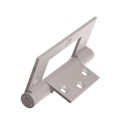 McCallum Fast Fix Hinge with Offset Knuckle 100x34x3mm Aluminium White - A167WHT