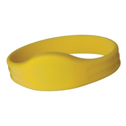 Neptune iClass Silicone Wristband in Yellow, Medium