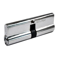 PROTECTOR Euro Double Cylinder LW5 Profile KD with 2 Keys Fixed Cam Chrome Plate 90mm - PCD90-6P-KD-CP