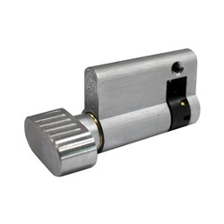 PROTECTOR Euro Case Turn 35mm Long Satin Chrome PT35-SCP