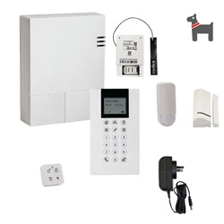 RISCO WiComm Pro 4G Alarm Kit with Wireless Panda Keypad, Piccolo Pet Friendly PIR Detector and Reed Switch