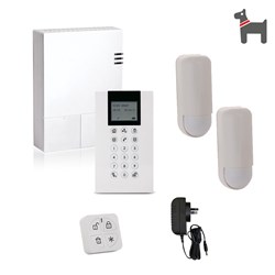 RISCO WiComm Pro WiFi Alarm Kit with Wireless Panda Keypad and 2x Piccolo Pet Friendly PIR Detectors
