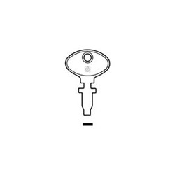 Silca FA1 Key Blank for Fiat Cars and Machinery