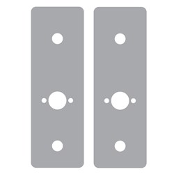 BDS Scar Plate to suit Quantum QL8000 Lock 270x95x1.5mm SS Pack of 2