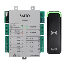 SALTO UBOX4000 Compact solution updater kit based on a SALTO Controller Mullian Black BLE Mifare Wall Reader