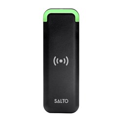 SALTO XS4 2.0 Mullion Reader in Black, BLE DESFire/Mifare