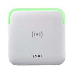 SALTO XS4 2.0 WRD BLE DESfire MIFARE EURO READER WHT SQUARE